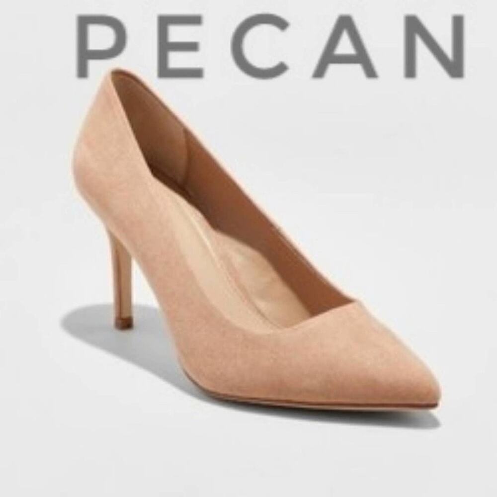 [NEW IN BOX] A New Day "PECAN" Suede Pointed Toe 3" [Size 11W]